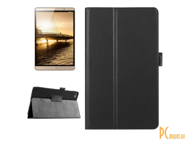 Чехол для планшета MediaPad, Huawei Two Folds Leather Case, черный