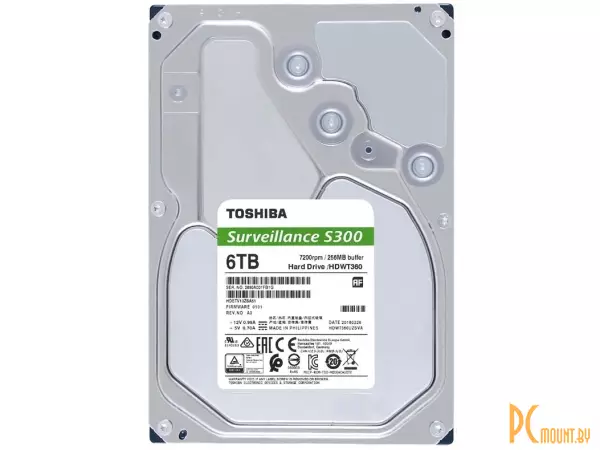 Жесткий диск 6TB Toshiba HDWT360UZSVA SATA-III