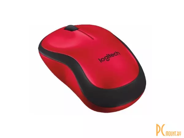 Мышь Logitech M220 Silent Wireless Mouse, Red (910-004880)