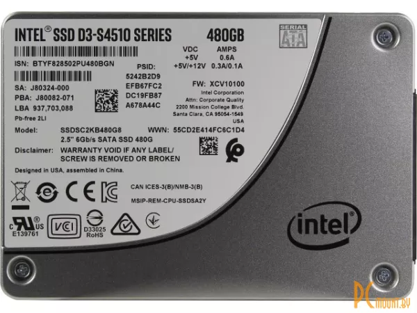 SSD 480GB Intel SSDSC2KB480G801 2.5\'\' SATA-III